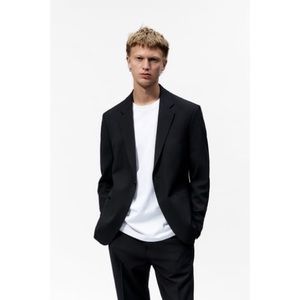 Zara Man Moroccan Black Tuxedo Blazer 34R